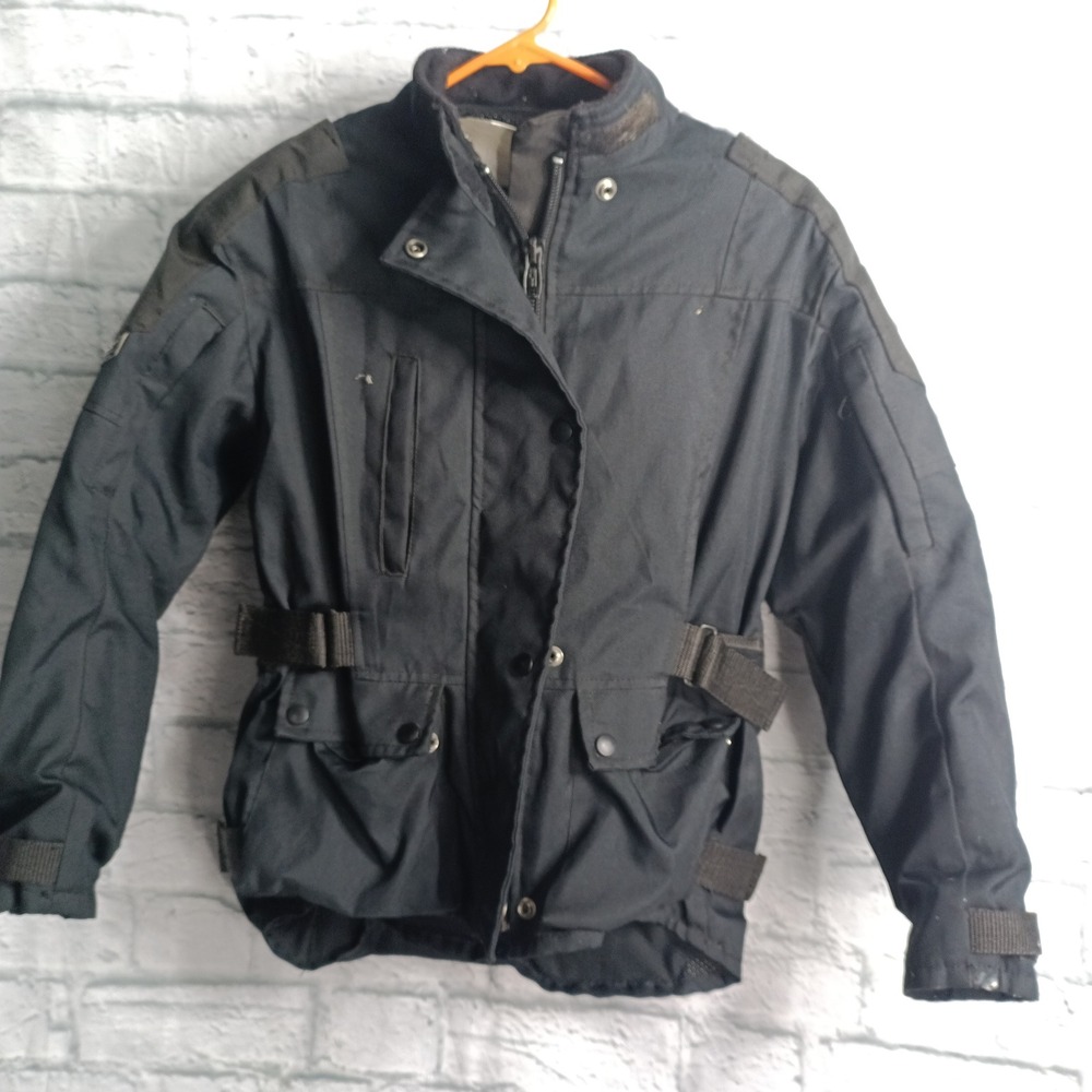 Joe Rocket Ballistic Ladies Small Black Padded Kevlar Motorcycle Riding Jacket